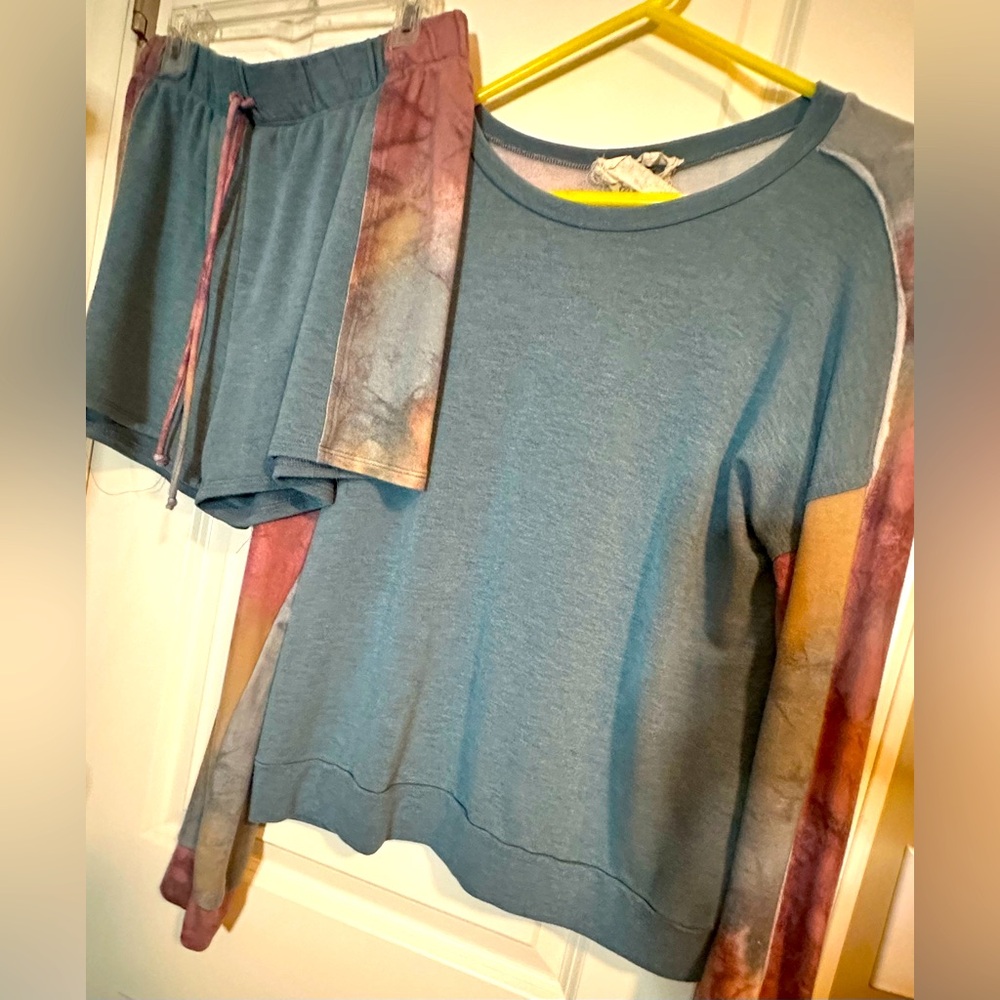 Blue and Tie-Dye Lounge Set